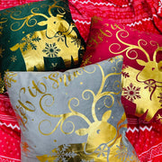Božićna jastučnica sa zlatnim uzorkom 45x45 cm
