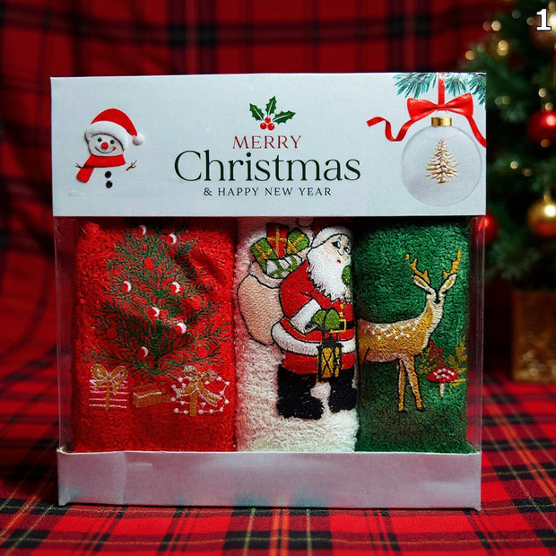 🎄 Božićne kuhinjske krpe – set od 3 komada 🎅