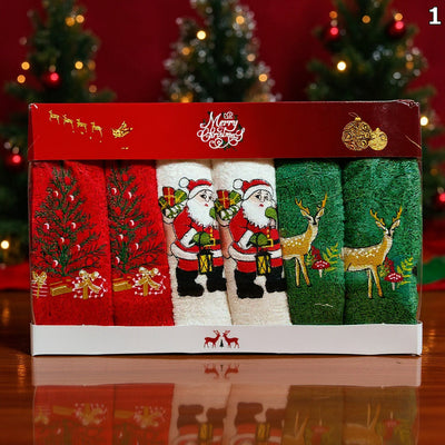 🎄 Božićne kuhinjske krpe – set od 6 komada 🎅