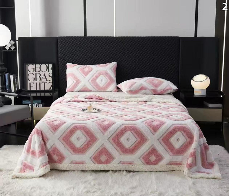 Deka HEX s krznom (200x230)