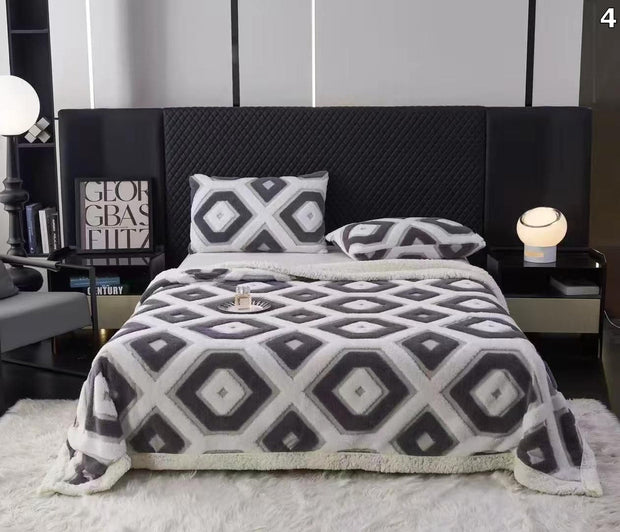 Deka HEX s krznom (200x230)