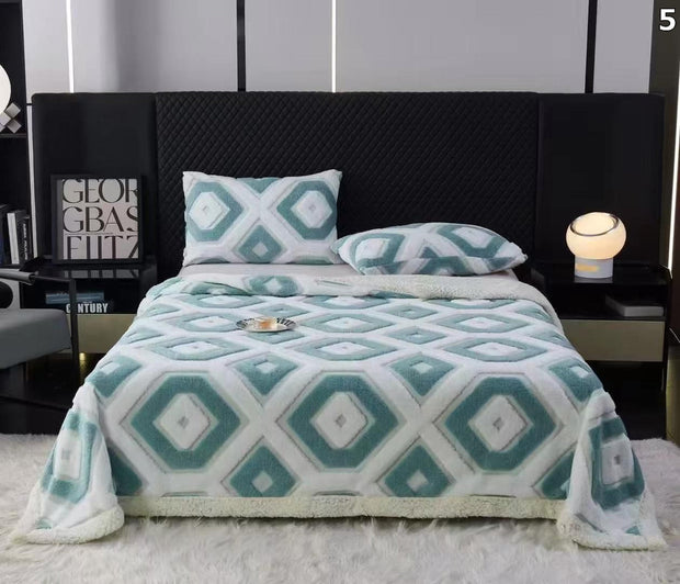 Deka HEX s krznom (200x230)