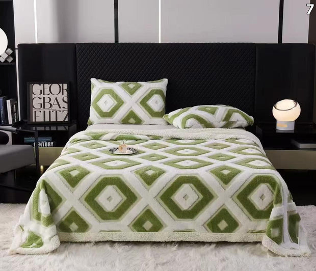 Deka HEX s krznom (200x230)