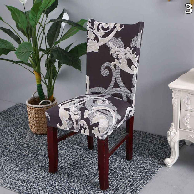 Navlake za stolice sa uzorkom - set 6 komada - DomTex