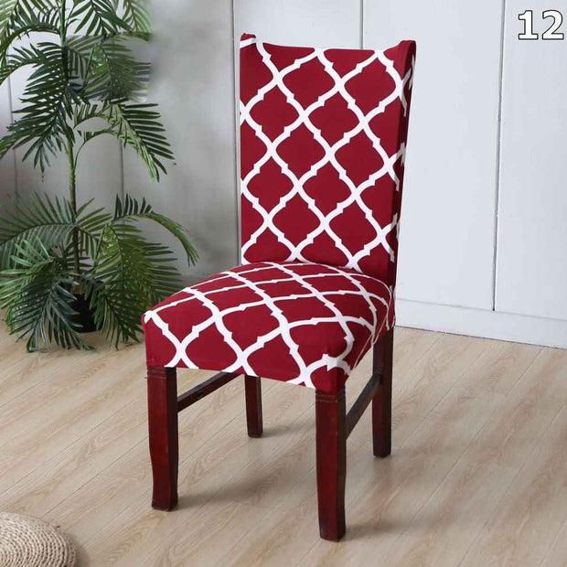 Navlake za stolice sa uzorkom - set 6 komada - DomTex