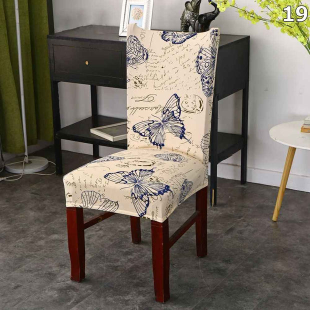 Navlake za stolice sa uzorkom - set 6 komada - DomTex