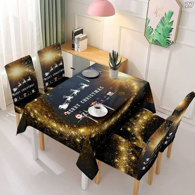 Set stolnjaka i 6 univerzalnih navlaka za stolice