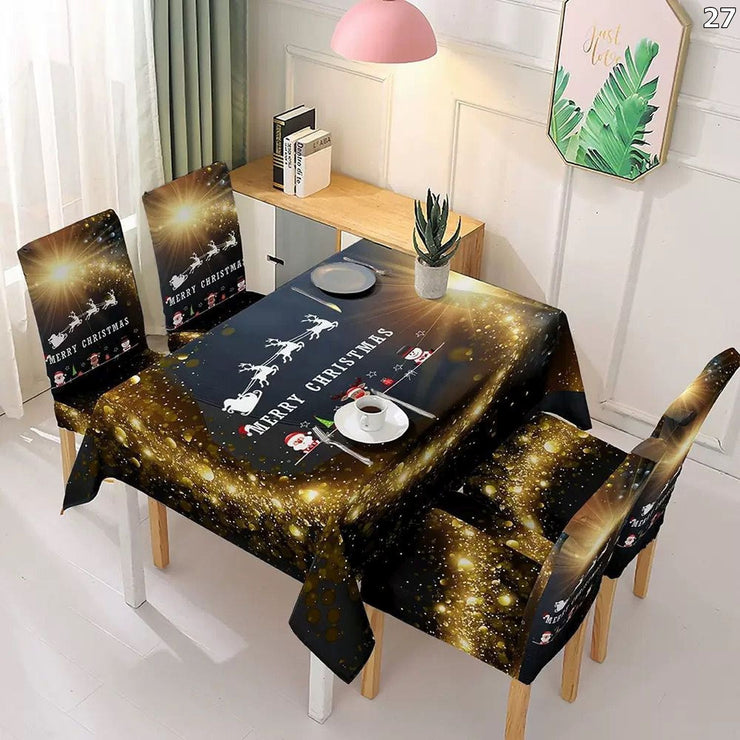 Set stolnjaka i 6 univerzalnih navlaka za stolice