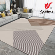 Moderni Geometrijski Tepih s Pruogama – Periv u Stroju - SANDWAY