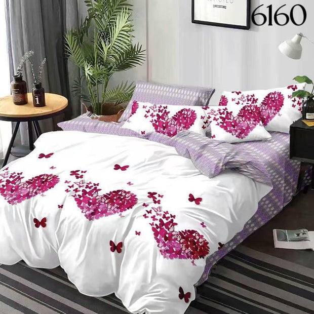 Set Posteljina za bračni krevet "Snovi u Boji" - 6 dijelova 200x220cm - SANDWAY
